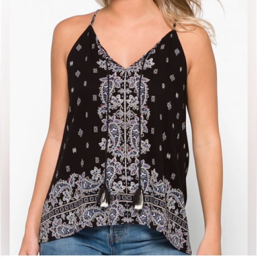 LUQ Racheli tie detail halter top NWT size XXL